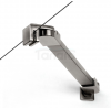 NEW TRENDY Parawan nawannowy New Soleo Gunmetal Brushed, jednoelementowy stały 50x140 P-0158